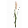 Artificial pampas grass ALCANTARA with panicle, green-brown, 4ft/120cm