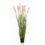 Artificial pampas grass ALCANTARA with panicles, green, 6ft/175cm