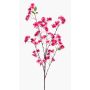 Artificial peach branch SANTANA with flowers, pink, 3ft/100cm