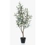 Artificial olive tree CLAYTON, artificial trunk, with fruits, 3ft/90cm