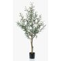 Artificial olive tree CLAYTON, artificial trunk, with fruits, 4ft/115cm
