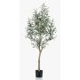 Artificial olive tree CLAYTON, artificial trunk, with fruits, 5ft/140cm