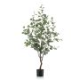 Artificial eucalyptus tree ANUHEA, artificial trunk, green-grey, 4ft/120cm