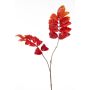 Artificial honeybush branch SATORU, red-orange, 3ft/90cm