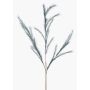 Artificial feather grass branch YECORA, panicles, blue, 4ft/130cm