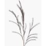 Artificial feather grass branch YECORA, panicles, grey, 4ft/130cm