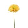 Artificial Chrysanthemum flower KISANNA, yellow-green, 24"/60 cm