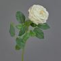 Silk flower cabbage rose CATINCA, cream, 24"/60 cm