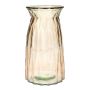 Glass Table vase RUBIE, taupe-clear, 20cm, Ø10,8cm