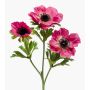 Fake windflower RUBINA, fuchsia, 22"/55 cm