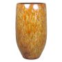 Ceramic vase ELIEL, speckled, orange-yellow, 18"/45cm, Ø8"/20cm