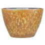 Ceramic flower pot oval ELIEL, speckled, orange-yellow, 13"x6"x9"/32x15x22cm
