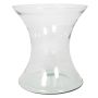Glass vase LIZ OCEAN, clear, 10"/25cm, Ø9"/23cm