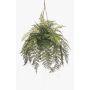 Artificial plant: GRALON hanging fern, ' ' decorative pot, roots, hanging, green, 31"/80cm