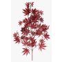 Artificial Japanese Maple Branch ALETTO, flame-retardant, red, 28"/70cm