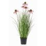 Artificial sunflower SHALLA with blooms, purple, 24"/60cm