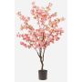 Artificial cherry blossom tree JANKFUN with blossoms, artificial trunk, pink, 4ft/135cm