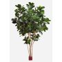 Artificial Fiddle-leaf Fig ZLATAN, real trunk, green, 14ft/420cm
