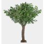 Artificial oak tree NELLINO with acorns, on a base, artificial trunk, flame-retardant, 12ft/360cm