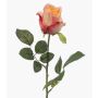 Artificial Rose DIXLEN, peach-pink, 70cm, Ø7cm