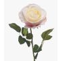 BRUNETTE artificial rose, white-pink, 70cm, Ø11cm