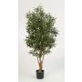 Artificial olive tree ALEXANDROS, real trunk, with fruit, flame-retardant, 6ft/180cm
