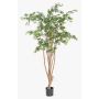 Artificial Japanese maple tree ILIANU, real trunks, green, 6ft/180cm