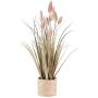 False grass Hare's tail KERNA in a basket, with panicles, pink, 16"/40cm
