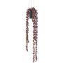 Artificial pea plant, hanging basket MURBY in decorative pot, red-brown, 24"/60cm