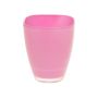 Flower vase YULE, glass, soft pink, 6.7"x5"x5"/17x13x13cm