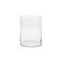 Flower vase SANYA AIR, glass, cylinder, clear, 8"/21,5cm, Ø5.3"/13,5cm