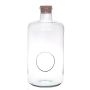 Plant terrarium ALDRIN with cork lid, eco glass, clear, 17"/43cm, Ø8"/20cm