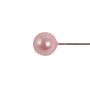 KARISA decorative pins in plastic box, pearl head, 144 pieces, pink, Ø0.6cm