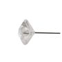 MELORIA decorative pins in plastic box, diamond-shaped head, 100 pieces, clear, Ø0.5cm