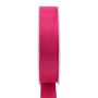 Polyester decorative ribbon WIARA, raspberry, 164ft/50m, 25mm