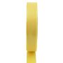 Polyester decorative ribbon WIARA, yellow, 164ft/50m, 25mm