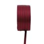 Double satin ribbon VIPKE, burgundy, 164ft/50m, 6mm