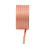 Double satin ribbon VIPKE, apricot, 164ft/50m, 3mm