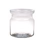 Glass candle holder HANNA AIR, clear, 7.5"/19cm, Ø7.5"/19cm