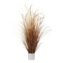 Artificial sedge grass WARTO in melamine pot, panicles, brown-beige, 4ft/125cm