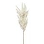 Artificial wood small-reed panicle FEDINA, snow-covered, white, 26"/65cm
