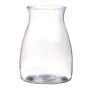 Glass table vase COREY, clear, 8"/20cm, Ø6"/15cm