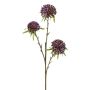 Artificial flower branch Allium GLORF, violet, 24"/60cm