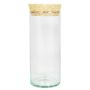 Spice jar with cork SINAN, transparent, 8"/20cm, Ø3.3"/8,5cm