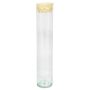 Spice jar with cork SINAN, transparent, 12"/30cm, Ø2.4"/6cm
