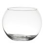 Spherical vase TOBI EARTH made of glass, clear, 5"/13cm, Ø6.3"/16cm