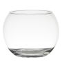 Spherical vase TOBI EARTH made of glass, clear, 6.1"/15,5cm, Ø8"/20cm