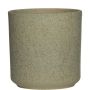 Planter ARAYA, ceramic, speckled, green, 6"/15cm, Ø6"/15cm