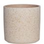 Planter ARAYA, ceramic, speckled, beige, 4"/10cm, Ø4"/10cm
