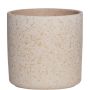 Planter ARAYA, ceramic, speckled, beige, 6.7"/17cm, Ø6.7"/17cm
